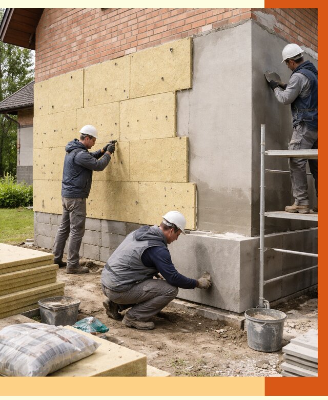 Утепление частного дома в Климовске под ключ от 7596 руб/м2 — недорого | ТепломастерКлс