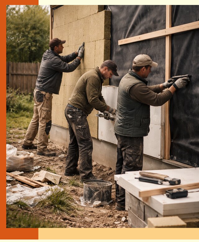 Утепление дачного дома под ключ в Климовске
