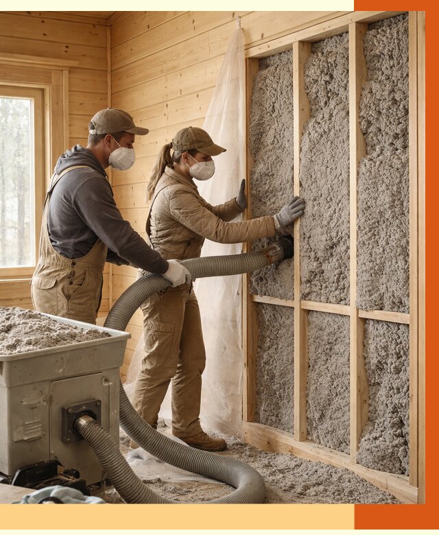 Утепление дачного дома эковатой в Климовске от 1469 руб./м2 — комплексно, ТепломастерКлс