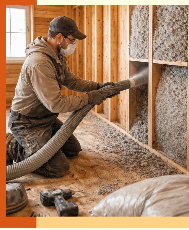 Утепление дачного дома эковатой в Климовске — быстро и надёжно