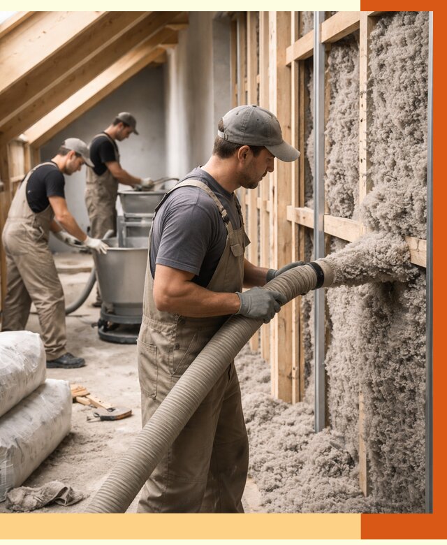 Утепление таунхауса эковатой в Климовске от 2228 руб./м² — монтаж и задувка | ТепломастерКлс