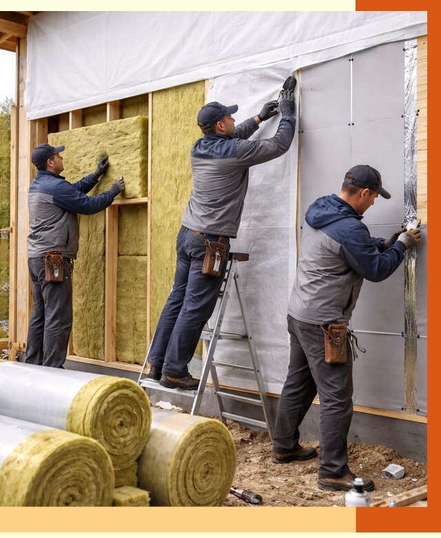 Утепление каркасного дома в Климовске от 4254 руб./м2 — профессионально | ТепломастерКлс