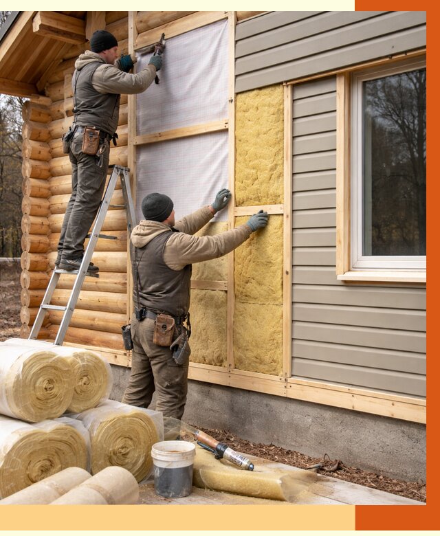 Утепление деревянного дома в Климовске от 6279 руб./м2 — заказать работы | ТепломастерКлс