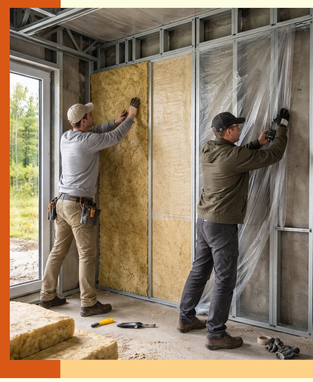 Утепление дома из ЛСТК в Климовске с гарантией качества и эффективности