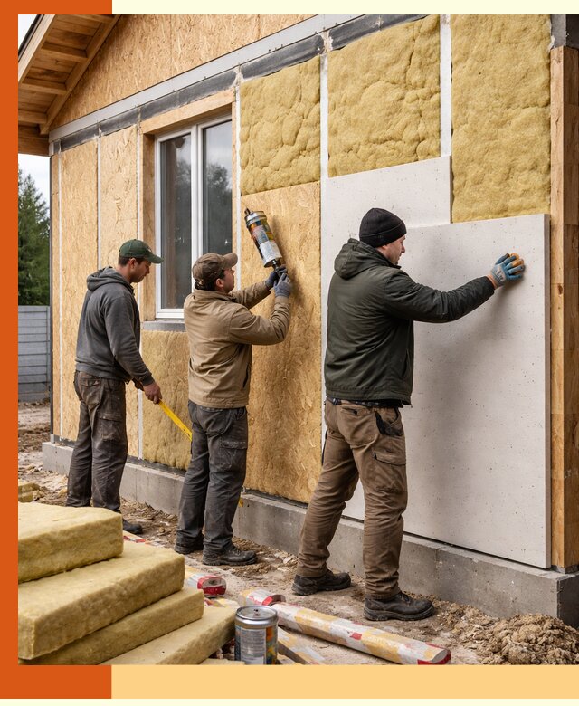 Профессиональное утепление дома из SIP-панелей в Климовске