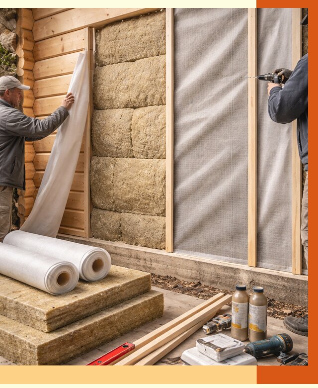 Утепление дома из минибруса в Климовске от 4558 руб/м2 — заказать профессионально | ТепломастерКлс