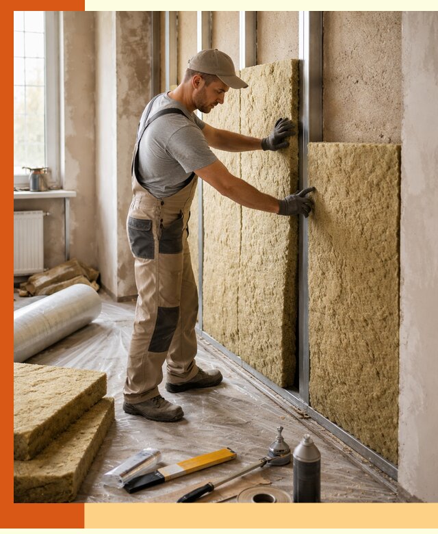 Утепление квартиры в Климовске — комплексная теплоизоляция стен и полов