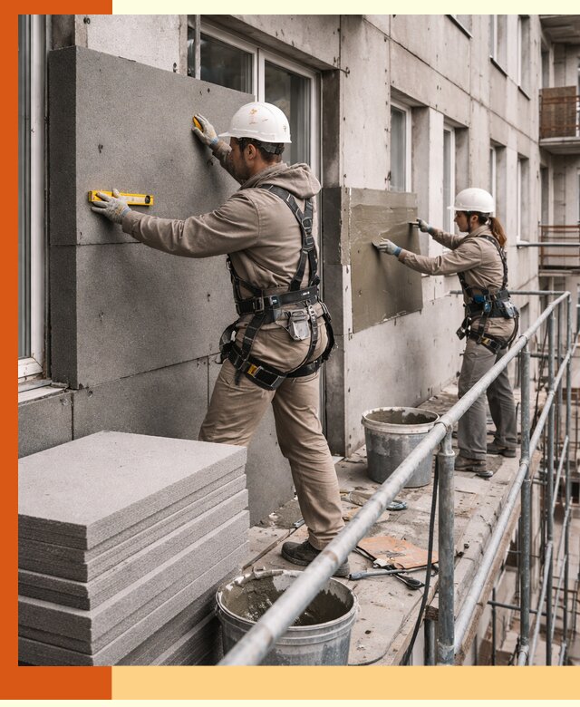 Утепление квартиры снаружи под ключ в Климовске