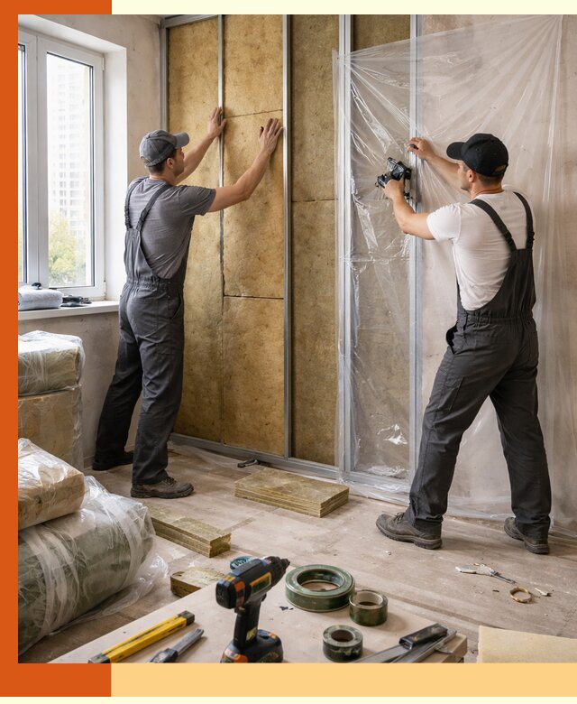 Утепление квартиры изнутри профессионально в Климовске