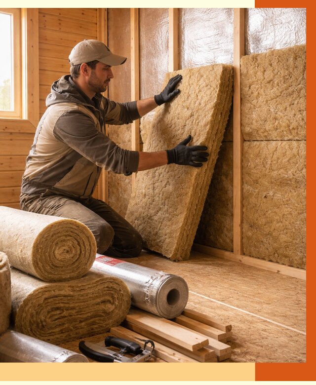 Утепление бани в Климовске под ключ от 4558 руб./м2 — утеплить потолок, пол и стены | ТепломастерКлс