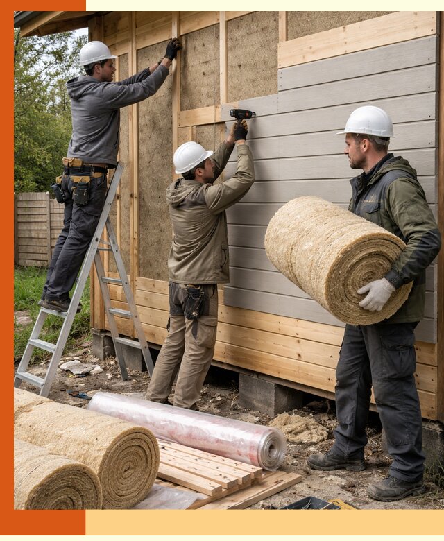 Утепление бани снаружи в Климовске профессионально и надежно