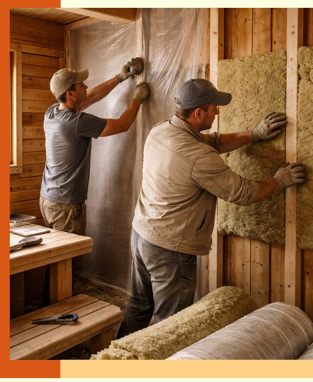 Утепление бани изнутри в Климовске качественно и недорого