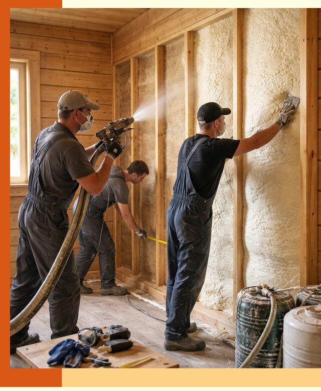 Утепление бани пенополиуретаном (ППУ) в Климовске