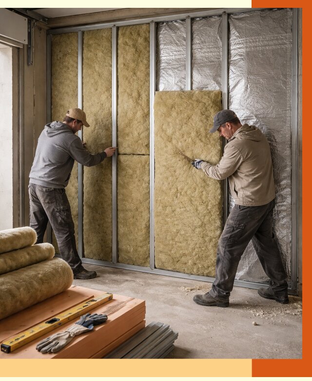 Утепление гаража изнутри в Климовске от 7596 руб/м2 — работы и цена | ТепломастерКлс