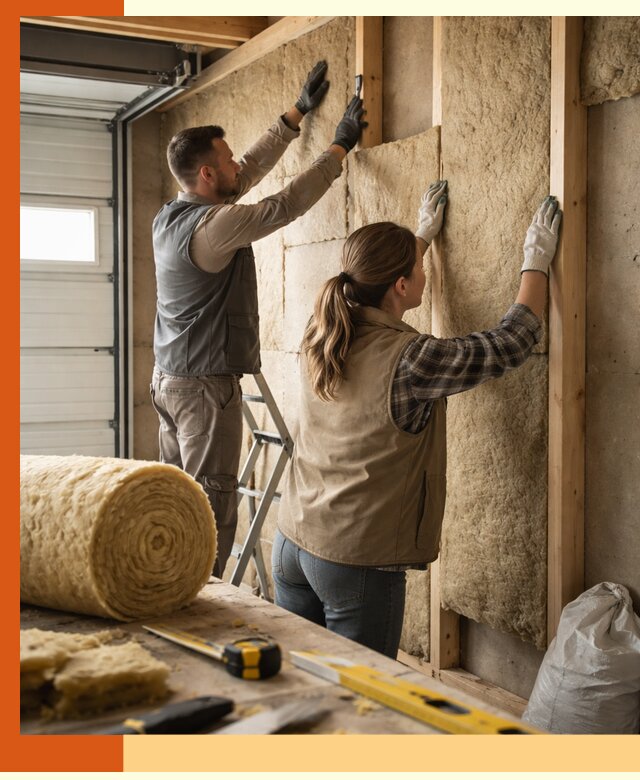 Утепление гаража изнутри в Климовске: быстро и надежно