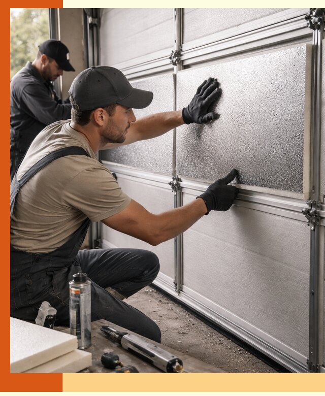 Утепление гаражных ворот в Климовске качественно и надежно