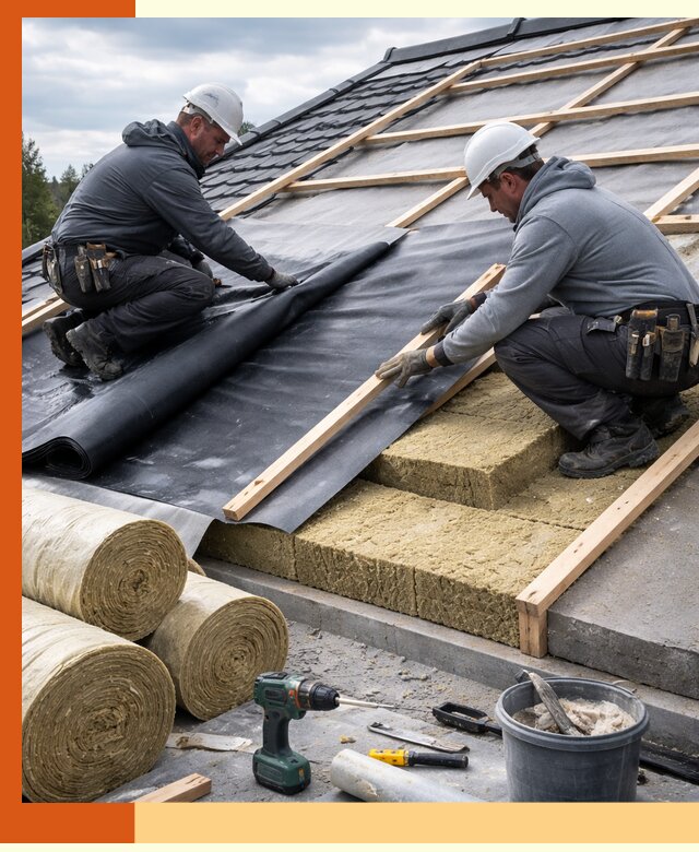 Утепление крыши снаружи в Климовске: профессиональная теплоизоляция