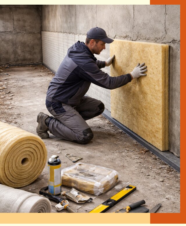 Утепление фундамента изнутри в Климовске от 4254 руб./м2 — работы под ключ | ТепломастерКлс