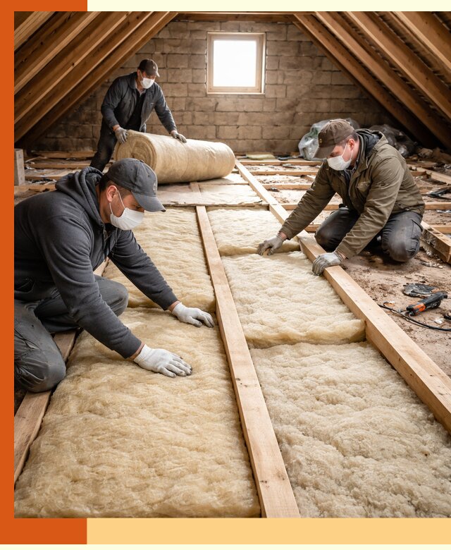 Утепление чердака в Климовске — профессиональная теплоизоляция кровли