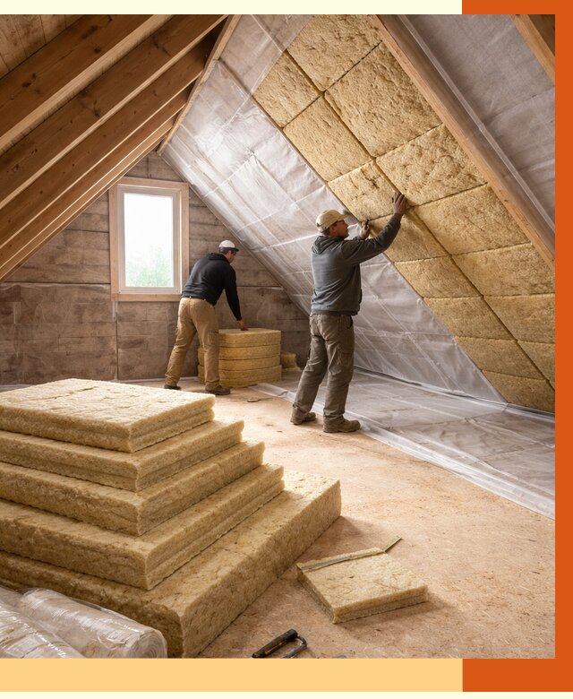 Утепление мансарды в Климовске от 2532 руб/м2 — комплексно и под ключ | ТепломастерКлс