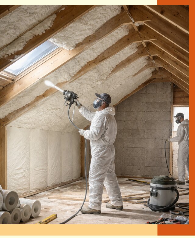 Утепление мансарды ППУ в Климовске от 2785 руб./м² — заказать под ключ | ТепломастерКлс