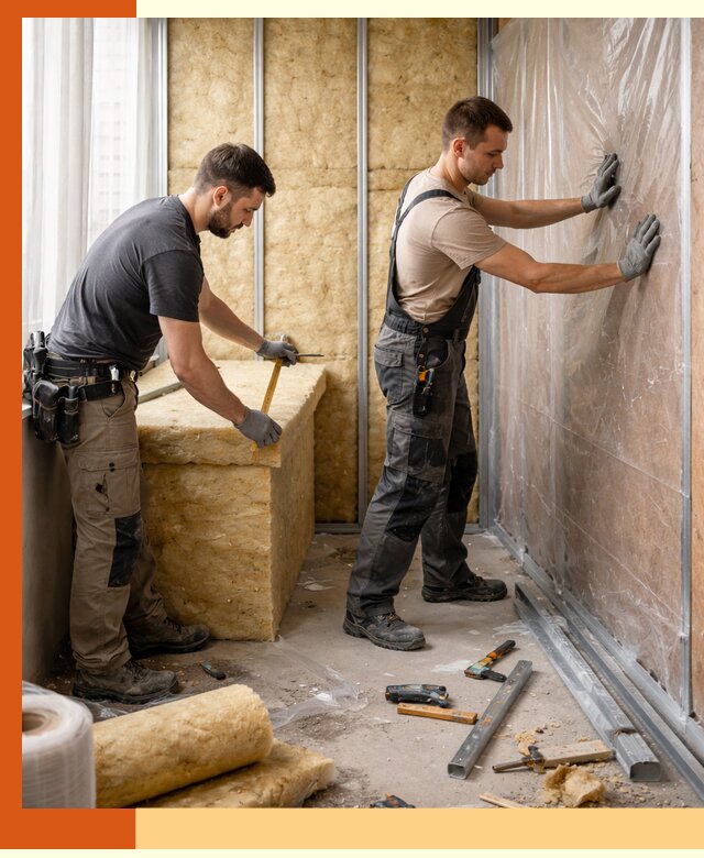 Профессиональное утепление лоджии в Климовске эффективно и надежно