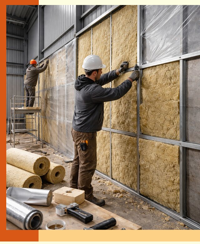 Утепление ангара в Климовске — профессиональная теплоизоляция помещений