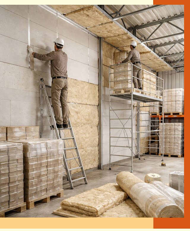 Утепление склада готовой продукции в Климовске от 1975 руб./м2 — комплексно | ТепломастерКлс