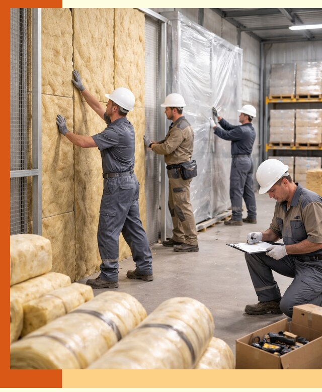 Утепление склада готовой продукции в Климовске качественно и быстро