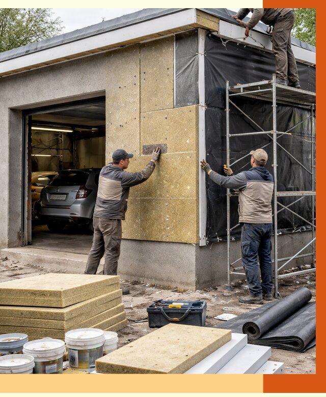 Утепление автосервиса в Климовске ппу, пеноизоляция, от 14686 руб/м2 — ТепломастерКлс