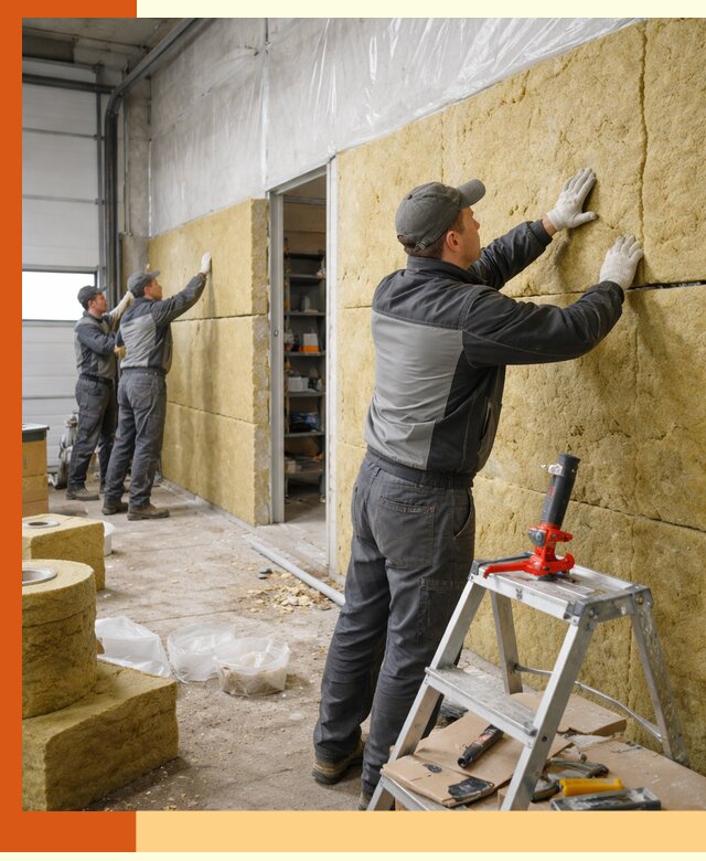 Утепление автосервиса и мастерских в Климовске качественно и надёжно