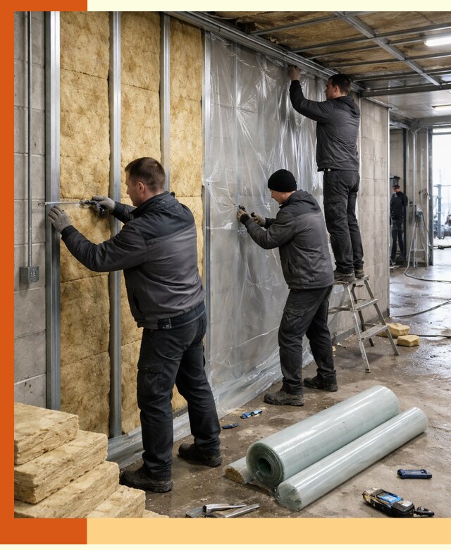 Профессиональное утепление автомойки в Климовске для любого типа помещений