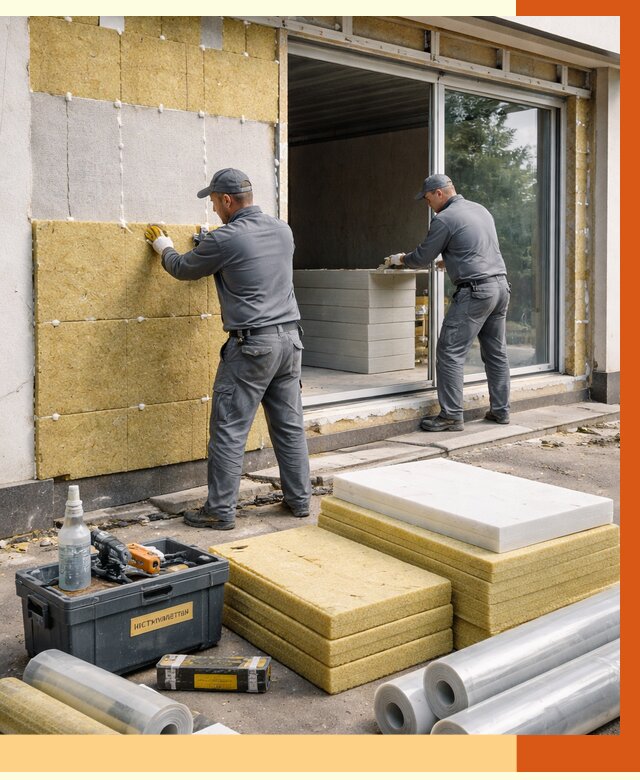 Утепление торгового павильона в Климовске от 14686 руб./м² под ключ | ТепломастерКлс