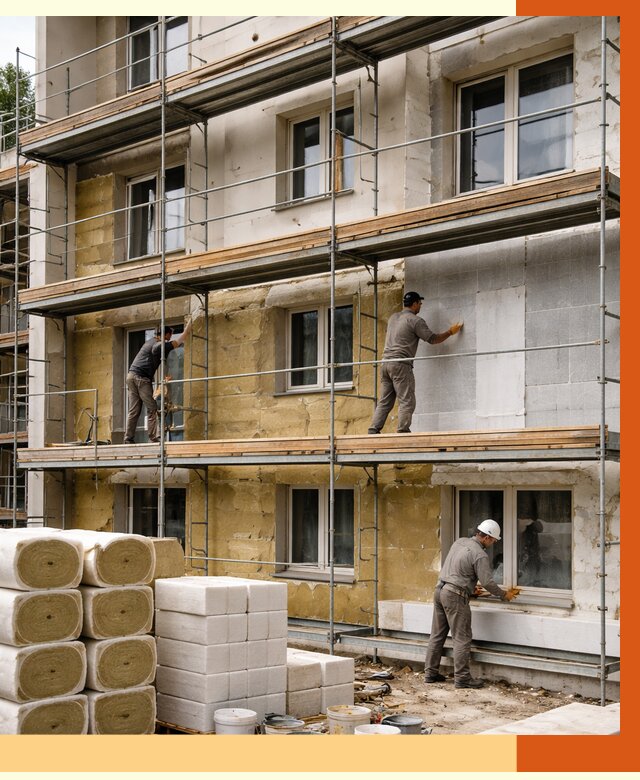 Утепление гостиницы в Климовске от 7292 руб./м2 — комплексно, ППУ, под ключ | ТепломастерКлс