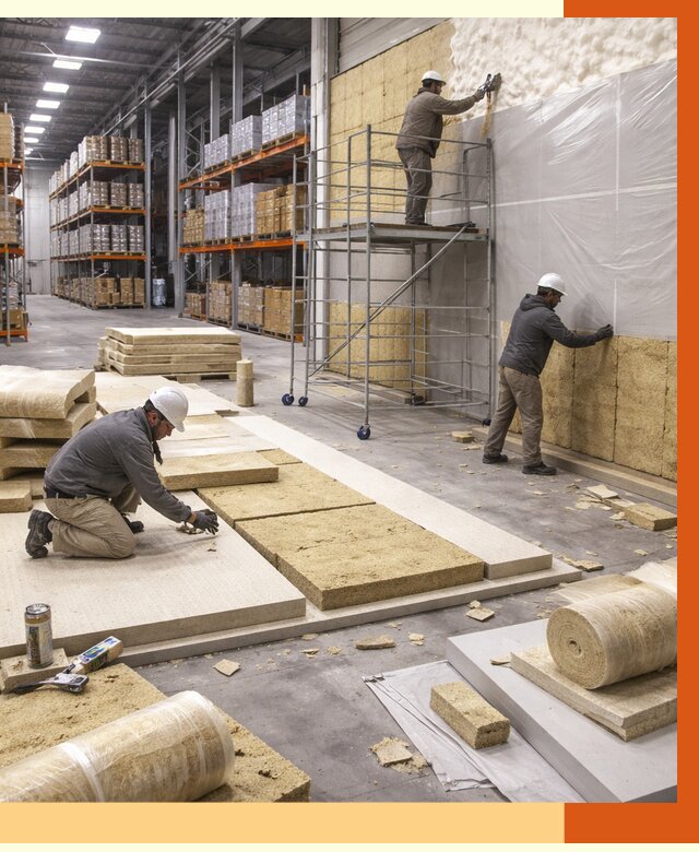 Утепление складского терминала в Климовске от 7596 руб./м² под ключ | ТепломастерКлс