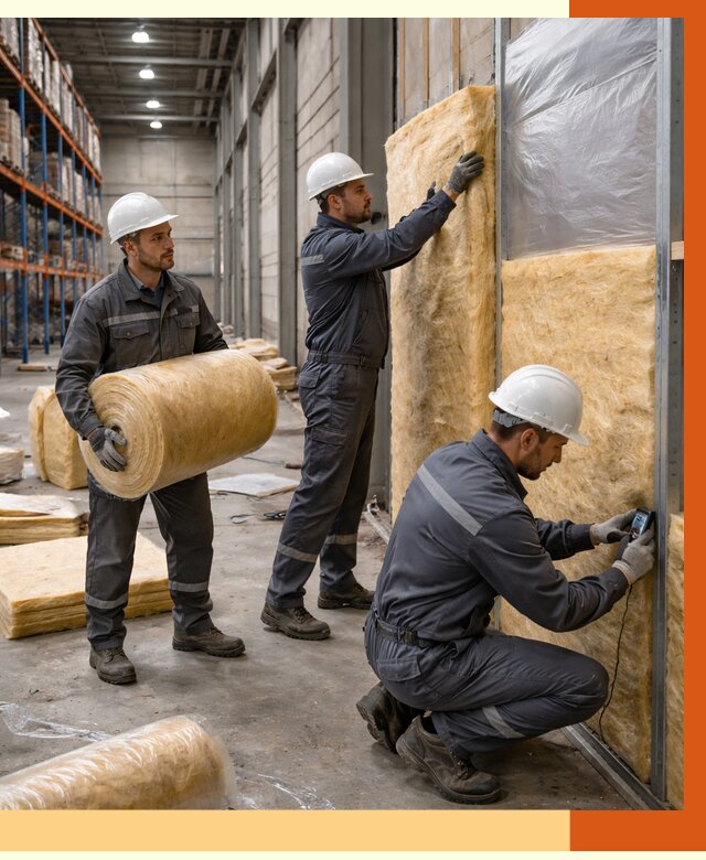 Утепление логистического центра в Климовске от 4558 руб/м² под ключ | ТепломастерКлс