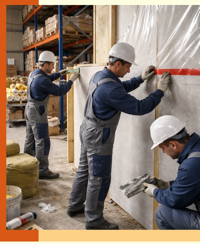 Утепление теплого склада под ключ в Климовске