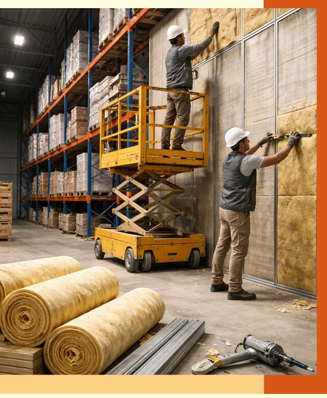 Утепление торгового склада в Климовске от 3241 руб/м2 — комплексно и под ключ | ТепломастерКлс