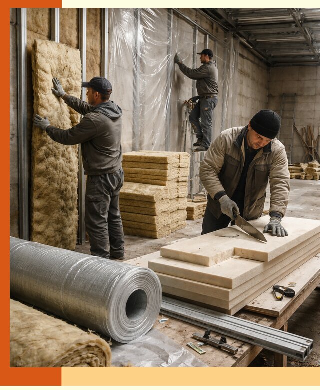 Утепление торгового склада в Климовске с энергоэффективными решениями