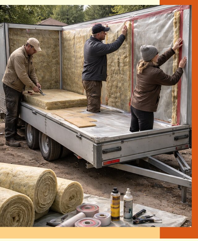 Утепление прицепа в Климовске под ключ от 12660 руб. — комплекс от ТепломастерКлс