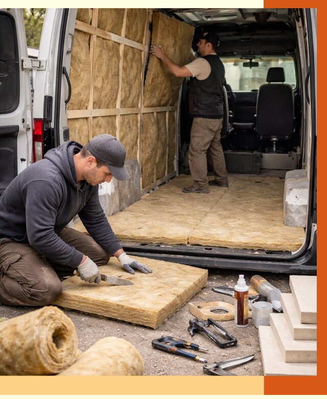 Утепление кемпера в Климовске под ключ от 12154 руб. — профессионально | ТепломастерКлс