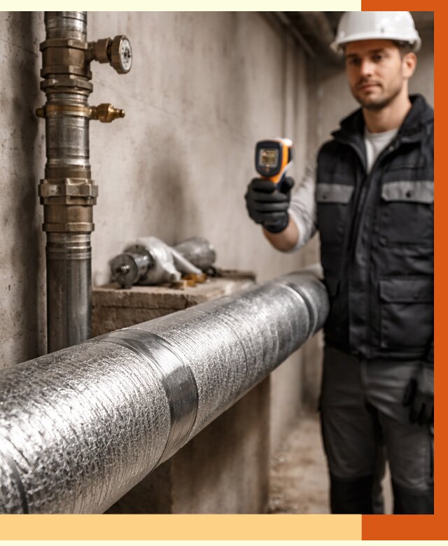 Утепление труб водоснабжения в Климовске от 8609 руб. за м² — услуги ТепломастерКлс