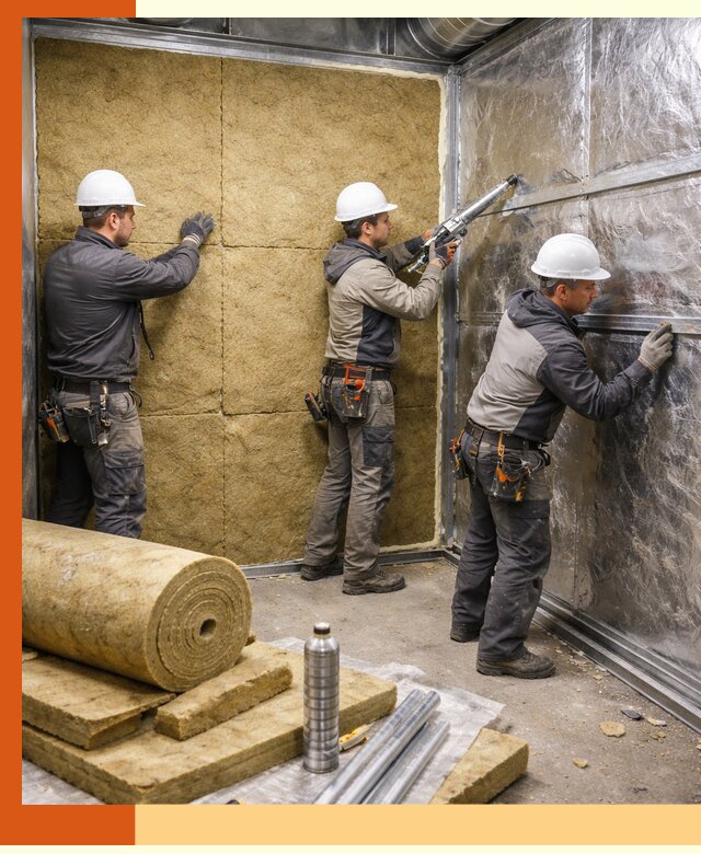 Утепление венткамеры в Климовске — качественная теплоизоляция и шумопоглощение