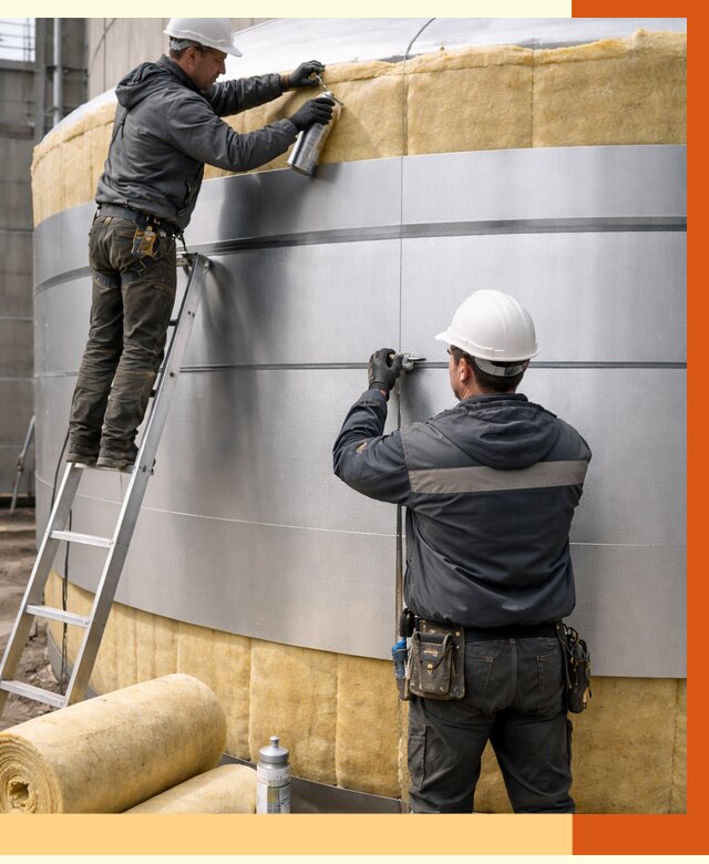 Утепление цистерны в Климовске пенополиуретаном от 14686 руб. под ключ | ТепломастерКлс