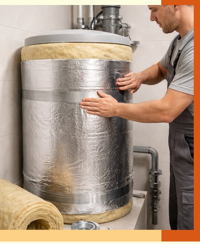 Утепление бойлера в Климовске от 4558 руб. под ключ | Утепление ППУ | ТепломастерКлс