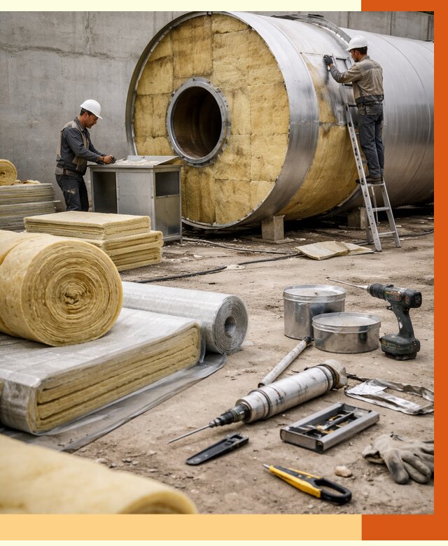 Утепление резервуара с топливом в Климовске от 27852 руб. под ключ | ТепломастерКлс