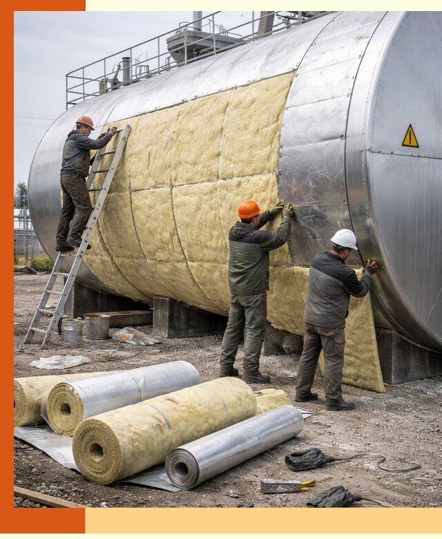 Утепление резервуаров с топливом в Климовске надежно и экономично