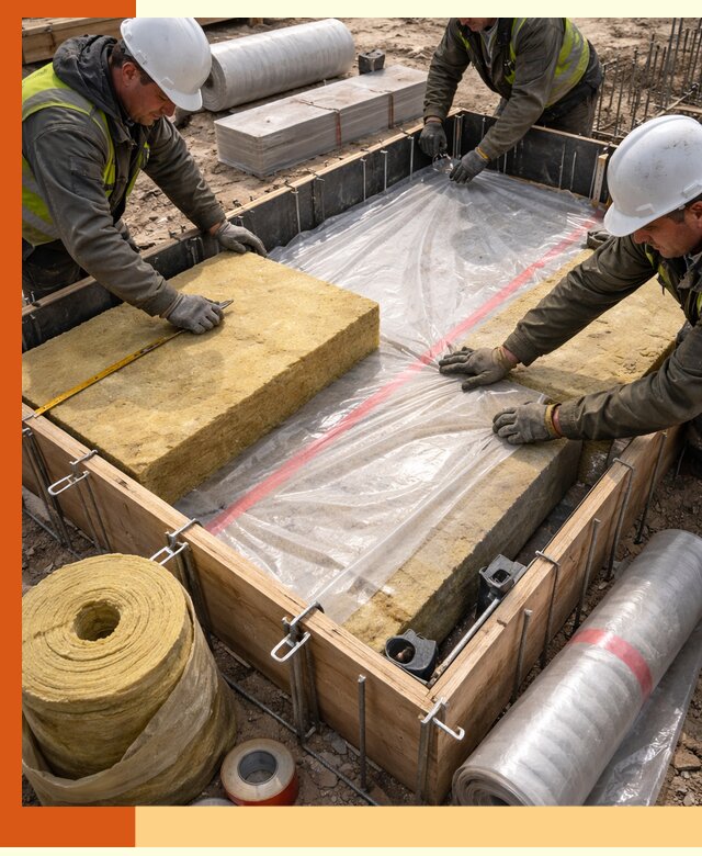 Теплоизоляция опалубки для строительства в Климовске