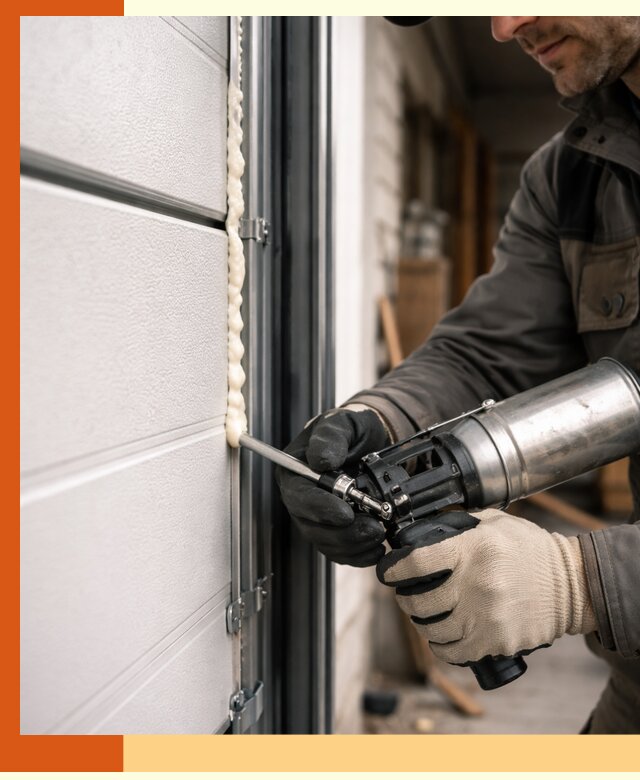 Заполнение пустот ворот в Климовске профессионально и герметично