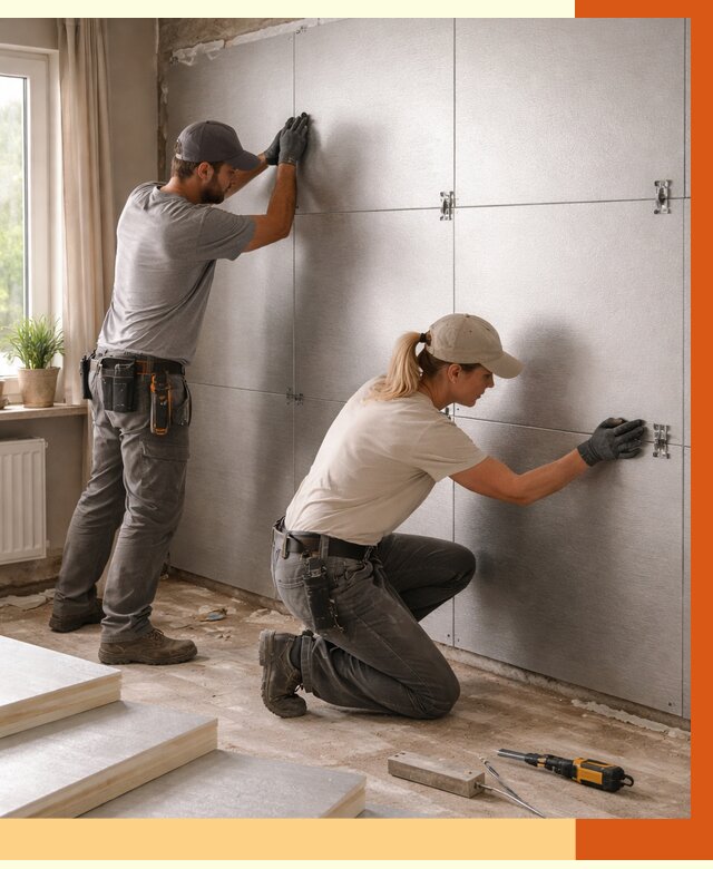 Утепление PIR панелями в Климовске от 4254 руб. под ключ | ТепломастерКлс